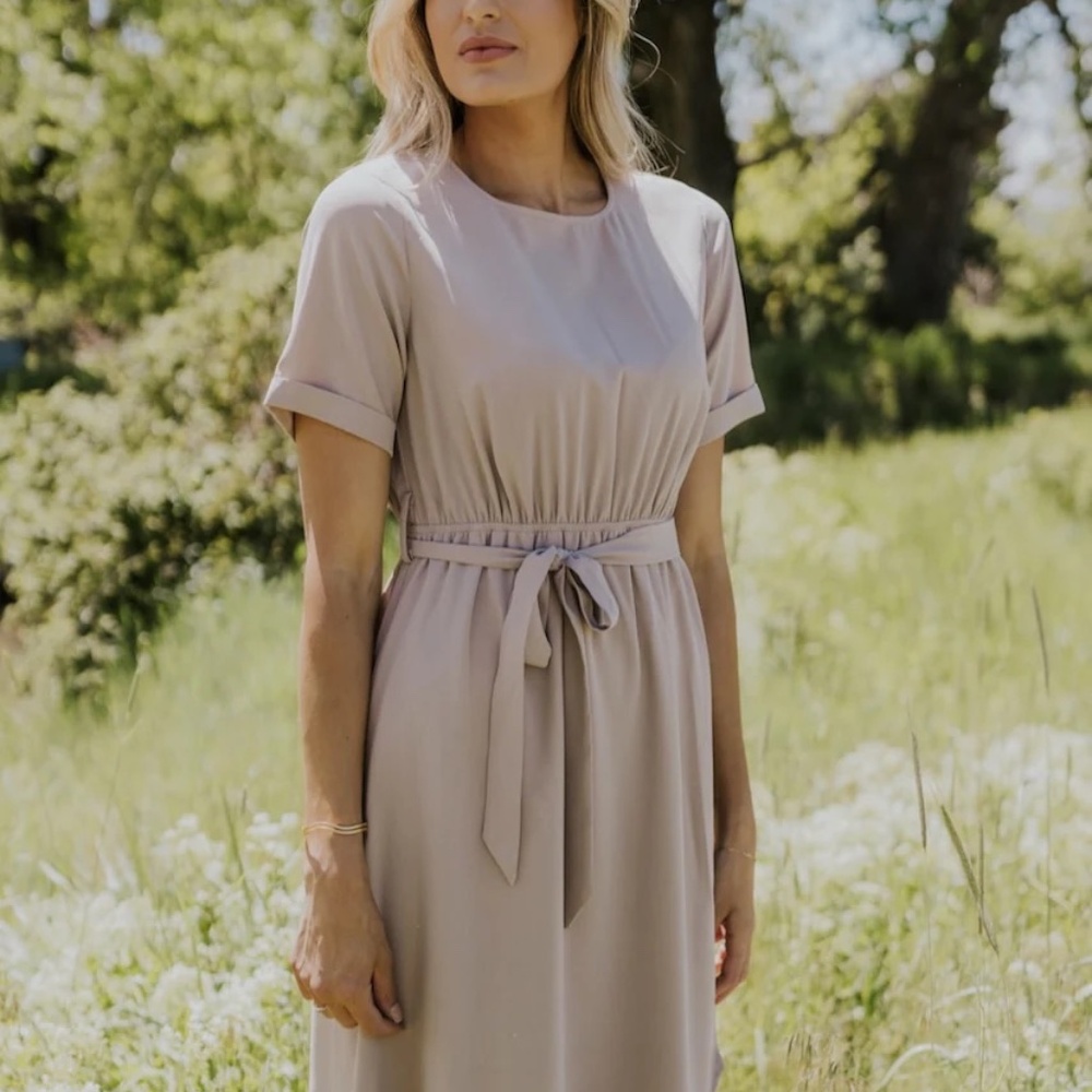 Taylor Jane Roolee Burlywood Maxi Wrap Dress - Size X-Small